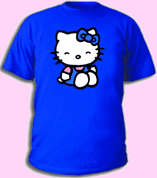 Футболка Kitty (Китти) синяя